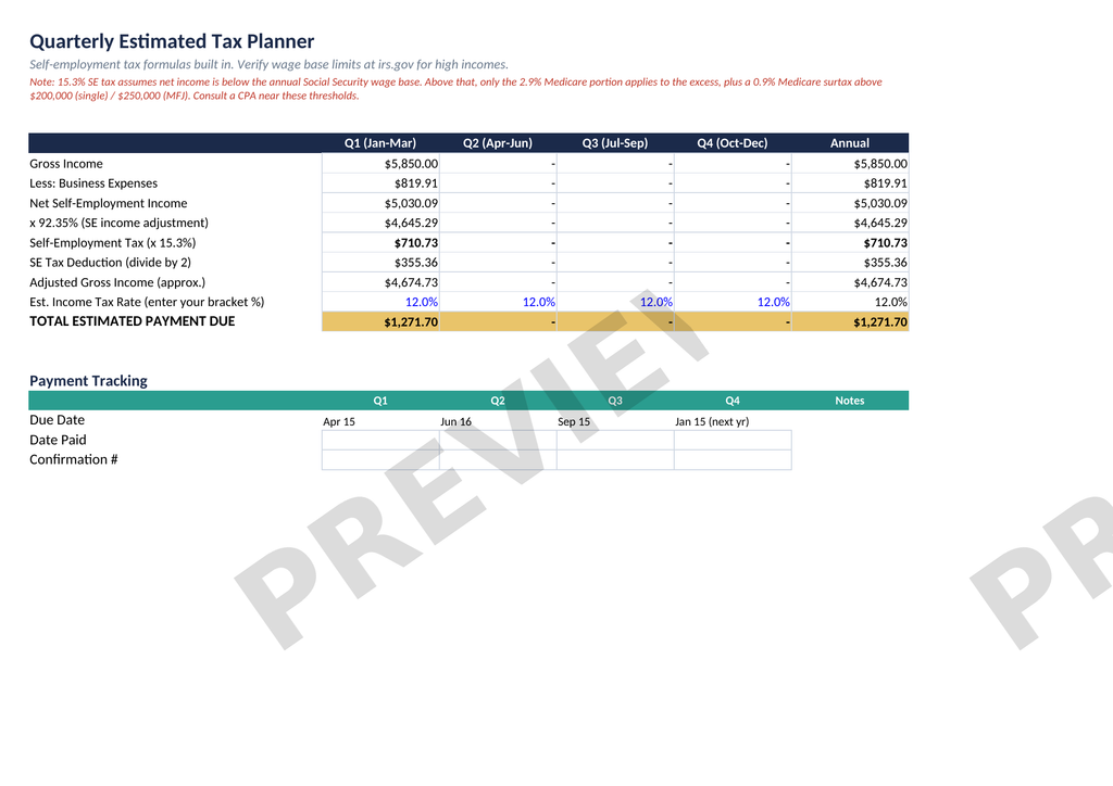Small Business Expense &amp; Tax Tracker — Complete Bundle
