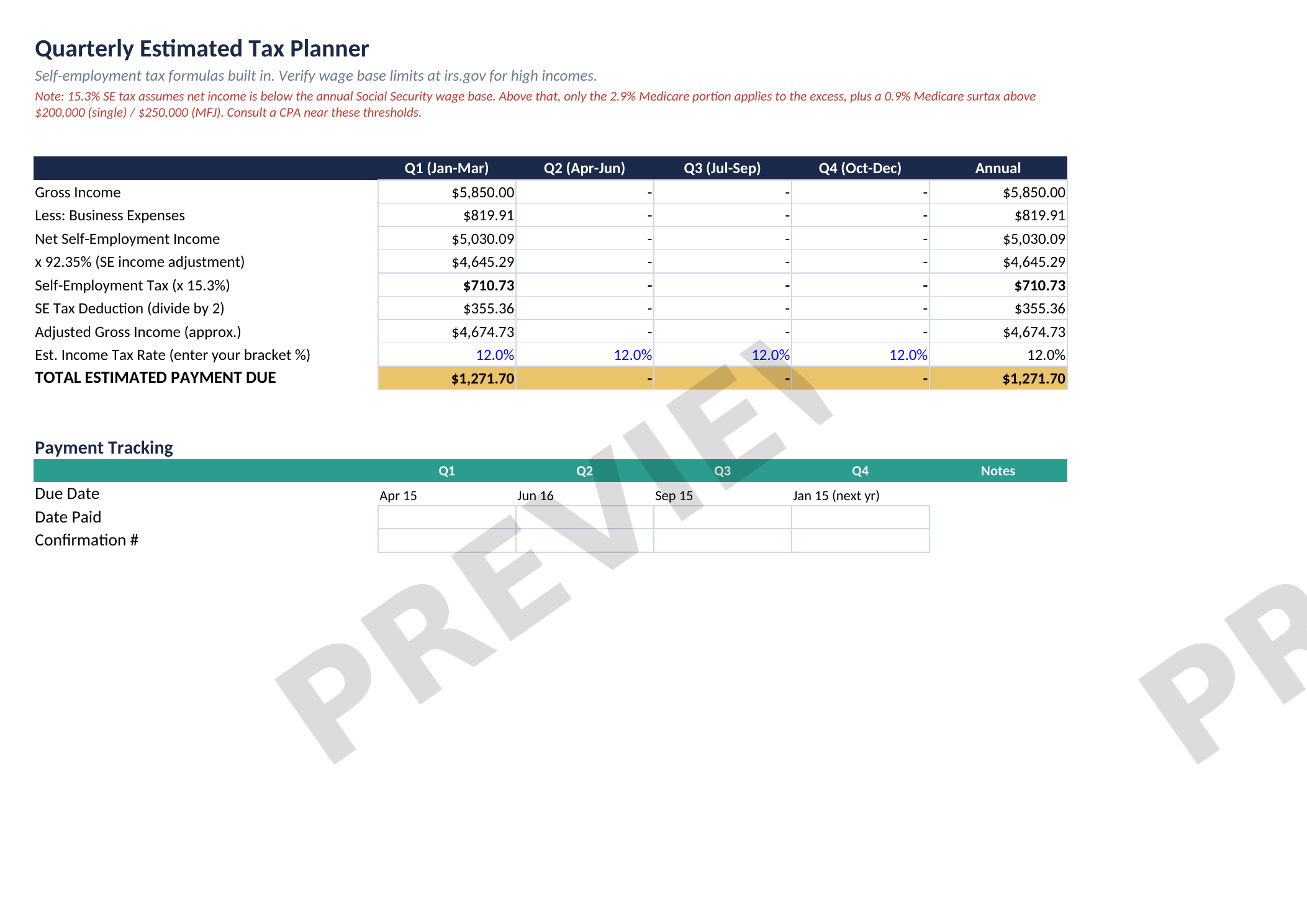 Small Business Expense &amp; Tax Tracker — Complete Bundle