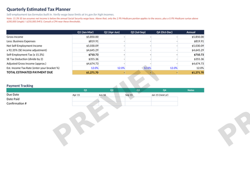 Small Business Expense &amp; Tax Tracker — Complete Bundle