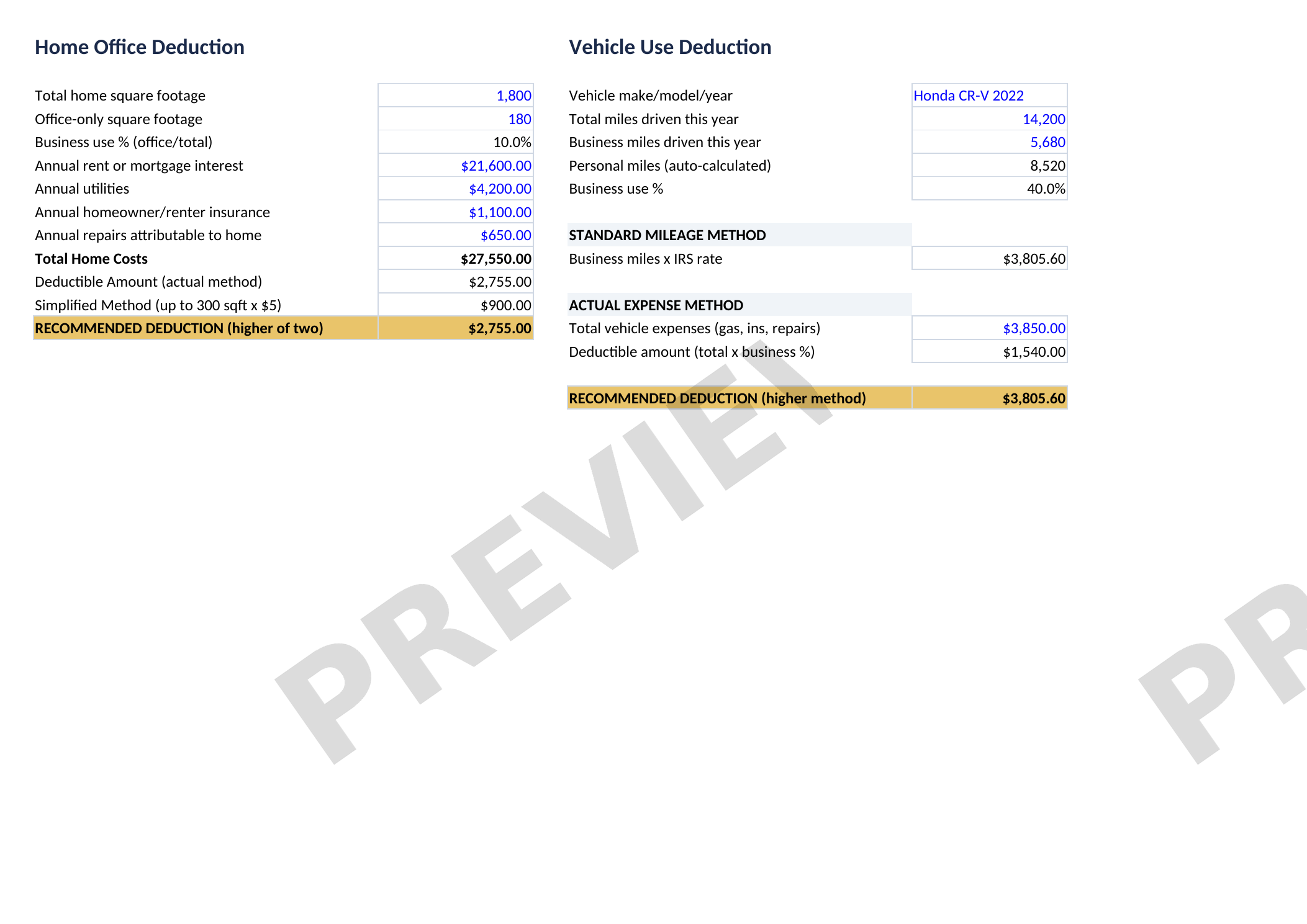 Small Business Expense &amp; Tax Tracker — Complete Bundle